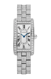 Cartier | TANK AM&Eacute;RICAINE MODELLO PICCOLO, ORO BIANCO, DIAMANTI, QUARZO - HPI01847 (1)