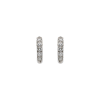 Bartorelli Italian Jewels | ORECCHINI A CERCHIO PICCOLO IN ORO BIANCO E DEMI-PAV&Eacute; DI DIAMANTI - 117-OR880-5 (1)