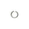 Bartorelli Italian Jewels | ORECCHINI A CERCHIO PICCOLO IN ORO BIANCO E DEMI-PAV&Eacute; DI DIAMANTI - 117-OR880-5 (2)