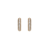 Bartorelli Italian Jewels | ORECCHINI A CERCHIO PICCOLO IN ORO ROSA E PAV&Eacute; DI DIAMANTI - 234-6356 (1)
