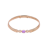 Bulgari | COLLANA BULGARI TUBOGAS CON AMETISTA CENTRALE E PAV&Eacute; DI DIAMANTI - CL860607 (1)