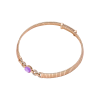 Bulgari | COLLANA BULGARI TUBOGAS CON AMETISTA CENTRALE E PAV&Eacute; DI DIAMANTI - CL860607 (2)