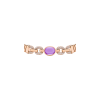Bulgari | COLLANA BULGARI TUBOGAS CON AMETISTA CENTRALE E PAV&Eacute; DI DIAMANTI - CL860607 (3)