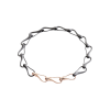 Dada Arrigoni | CHOKER ELIKA MAGLIE GRANDI TITANIO & ORO - DEK23CATTRR (1)