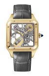 Cartier | SANTOS-DUMONT SCHELETRATO DOTATO DI MICROROTORE MODELLO GRANDE, AUTOMATICO, ORO GIALLO - WHSA0043 (1)