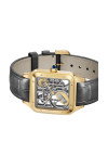 Cartier | SANTOS-DUMONT SCHELETRATO DOTATO DI MICROROTORE MODELLO GRANDE, AUTOMATICO, ORO GIALLO - WHSA0043 (3)