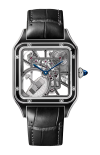 Cartier | SANTOS-DUMONT SCHELETRATO CON MICROROTORE MODELLO GRANDE, AUTOMATICO, ACCIAIO - WHSA0044 (1)