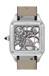 Cartier | SANTOS-DUMONT SCHELETRATO CON MICROROTORE MODELLO GRANDE, AUTOMATICO, ACCIAIO - WHSA0044 (3)