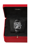 Cartier | SANTOS-DUMONT SCHELETRATO CON MICROROTORE MODELLO GRANDE, AUTOMATICO, ACCIAIO - WHSA0044 (5)
