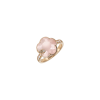 Pasquale Bruni | ANELLO PETIT JOLI LUNAIRE IN ORO ROSA CON DOPPIETTA DI CALCEDONIO ROSA E PIETRA DI LUNA BIANCA E DIAMANTI - 16593R (1)