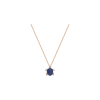Bartorelli Italian Jewels | COLLANA GIROCOLLO IN ORO ROSA CON PENDENTE TARTARUGHINA IN PAV&Eacute; DI ZAFFIRI E DIAMANTI - 254299 (1)