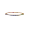 Bartorelli Italian Jewels | BRACCIALE TENNIS IN ORO ROSA CON ZAFFIRI MULTICOLOR - VB23006SXP (1)