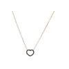 Bartorelli Italian Jewels | COLLANA CUORE IN ORO ROSA CON DIAMANTI NERI - VN24413DKP (1)