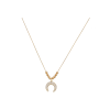 Bartorelli Italian Jewels | COLLANA GIROCOLLO IN ORO ROSA CON PENDENTE FERRO DI CAVALLO IN PAVE' DI DIAMANTI - VN27383DP (1)