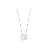 Qeelin | COLLANA PETITE DOUBLE WULU IN ORO ROSA E ORO BIANCO CON DIAMANTI - WU-NL0004D-WGRGD - W2NPT4ARWDI (1)