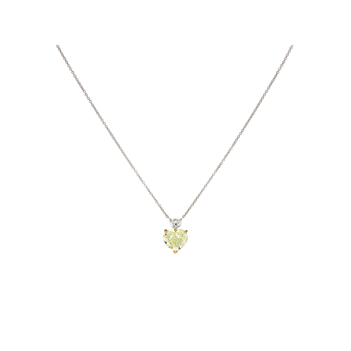 Diamante giallo taglio cuore