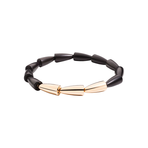 Accedi alla scheda di Vhernier COLLANA CALLA IN ORO ROSA E EBANO - 000648CL264