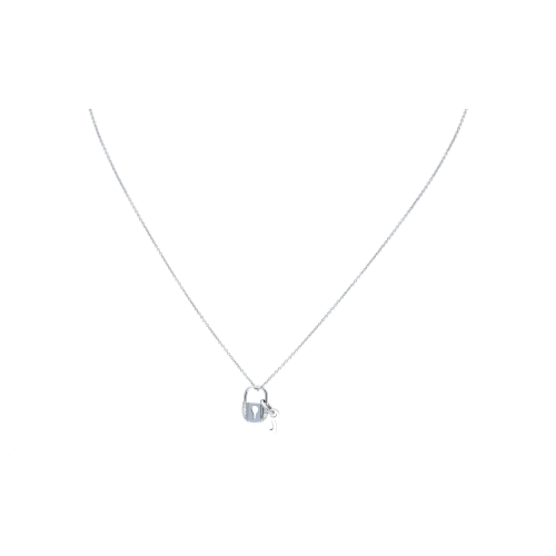 Accedi alla scheda di Bartorelli Italian Jewels COLLANA GIROCOLLO IN ORO BIANCO CON LUCCHETTO, CHIAVE E DIAMANTI - 9197957