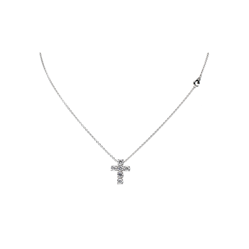 Accedi alla scheda di Bartorelli Italian Jewels COLLANA GIROCOLLO IN ORO BIANCO CON CROCE PENDENTE IN DIAMANTI - 117-C352