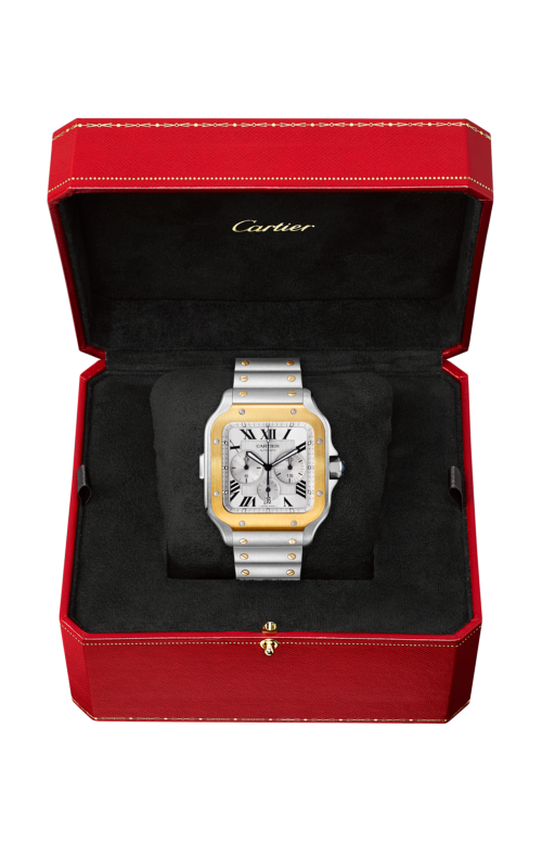 Accedi alla scheda di Cartier SANTOS DE CARTIER CHRONOGRAFO, MODELLO EXTRA-LARGE, ACCIAIO, ORO GIALLO, AUTOMATICO - W2SA0008