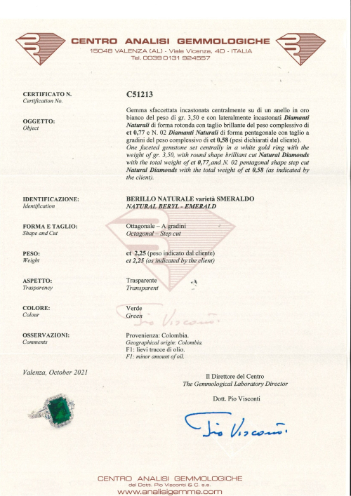 Accedi alla scheda di Bartorelli Italian Jewels ANELLO IN ORO BIANCO CON SMERALDO CENTRALE E DIAMANTI BIANCHI - 000-4935NS