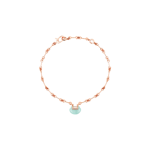 Accedi alla scheda di Qeelin BRACCIALE YU YI IN ORO ROSA CON DIAMANTI E GIADEITE - YY-040-BL-RGDGJE - YYB40AQRGJE