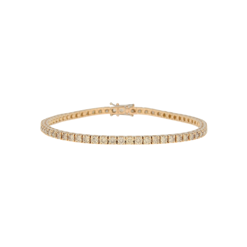 Accedi alla scheda di Bartorelli Italian Jewels BRACCIALE TENNIS IN ORO ROSA CON DIAMANTI BROWN - 73643994