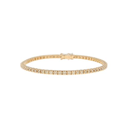 Accedi alla scheda di Bartorelli Italian Jewels BRACCIALE TENNIS IN ORO ROSA CON DIAMANTI BROWN - 35358179