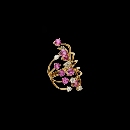 Accedi alla scheda di Bartorelli Italian Jewels ANELLO RAMI IN ORO ROSA CON ZAFFIRI ROSA E DIAMANTI - 3R00086DSPP