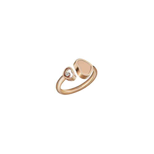 Accedi alla scheda di Chopard CHOPARD - HAPPY HEARTS - ANELLO IN ORO ROSA CON DIAMANTE E PIETRA ROSA - 829482-5600 - 829482