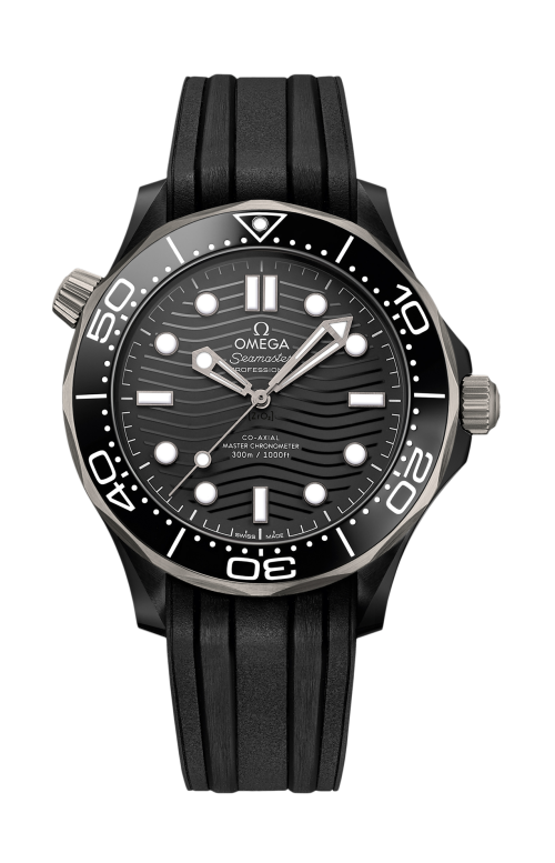Accedi alla scheda di Omega SEAMASTER DIVER 300M 43,5 MM, CERAMICA NERA SU CAUCCI&Ugrave; - 210.92.44.20.01.001