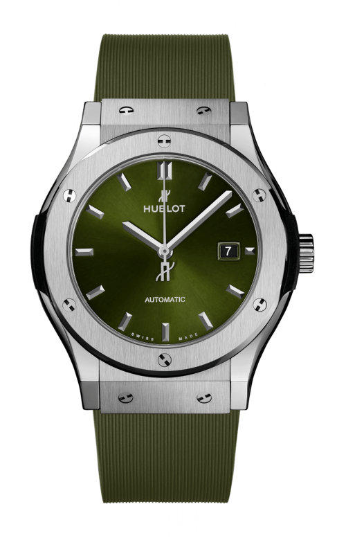 Accedi alla scheda di Hublot CLASSIC FUSION TITANIUM GREEN 42 MM - 542.NX.8970.RX