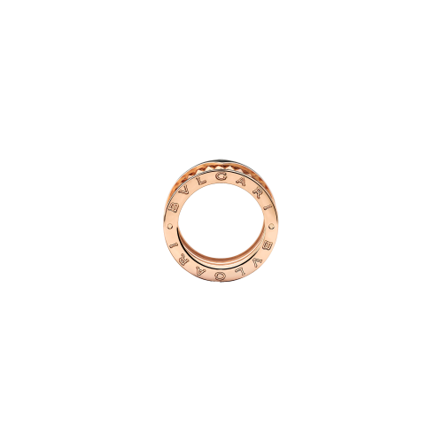 Accedi alla scheda di Bulgari ANELLO B.ZERO1 ROCK A 4 FASCE IN ORO ROSA 18 KT CON PROFILI IN CERAMICA E SPIRALE CON BORCHIE - AN859089 - AN859089