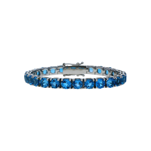 Accedi alla scheda di Bartorelli Italian Jewels BRACCIALE TENNIS IN ORO BIANCO E TOPAZI AZZURRI - 701138