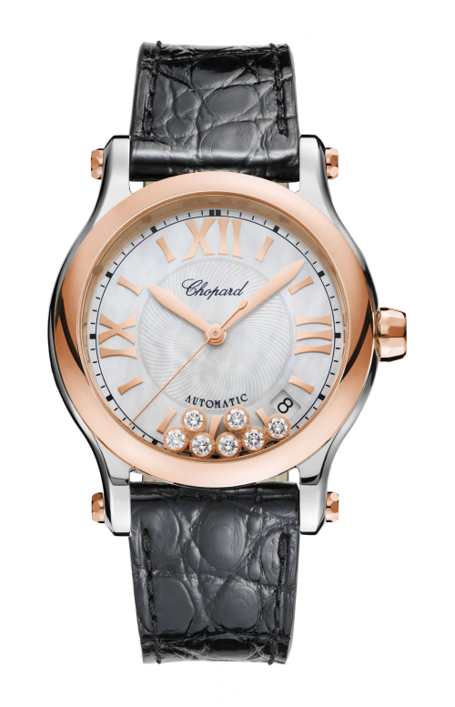 Accedi alla scheda di Chopard HAPPY SPORT 36 MM, AUTOMATICO, ORO ROSA, LUCENT STEEL&trade;, DIAMANTI - 278559