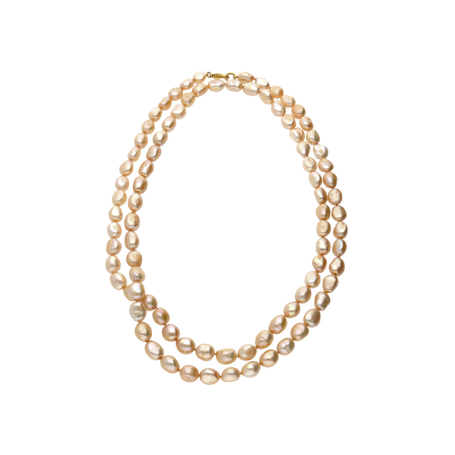 Accedi alla scheda di Bartorelli Italian Jewels COLLANA LUNGA CON PERLE IRREGOLARI ROSA E ARANCIO CON CHIUSURA IN ORO GIALLO - BAC036