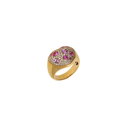 Accedi al prodotto correlato Bartorelli Italian Jewels ANELLO CUORE IN ORO ROSA CON PAV&Egrave; DI DIAMANTI E ZAFFIRI ROSA - VR22698DSPP