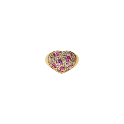 Accedi al prodotto correlato Bartorelli Italian Jewels ANELLO CUORE IN ORO ROSA CON PAV&Egrave; DI DIAMANTI E ZAFFIRI ROSA - VR22698DSPP