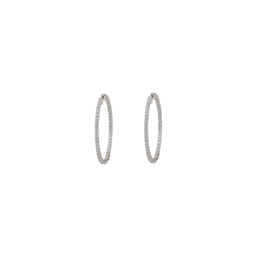 Accedi alla scheda di Bartorelli Italian Jewels ORECCHINI A CERCHIO IN ORO BIANCO CON DIAMANTI ESTERNI E INTERNI - ME1327320DW