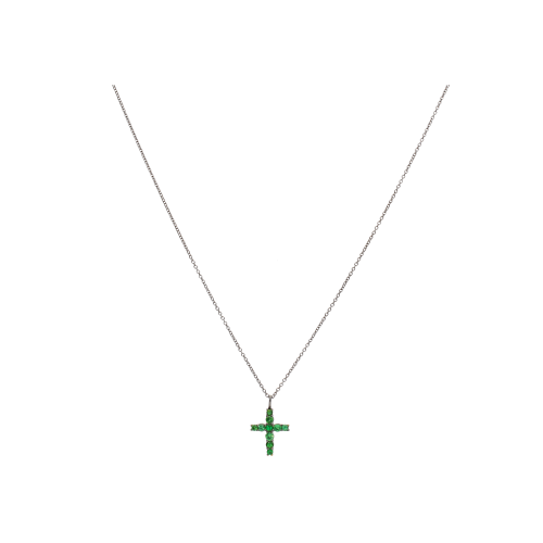 Accedi al prodotto correlato Bartorelli Italian Jewels COLLANA IN ORO BRUNITO CON CROCE PENDENTE IN TSAVORITI - G11501BTZA1