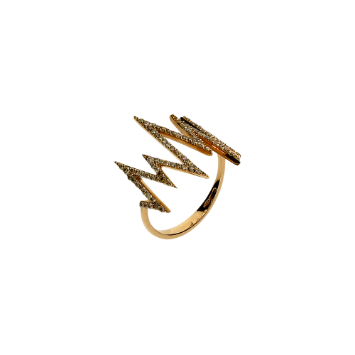 Accedi alla scheda di Bartorelli Italian Jewels Anello in oro rosa 18 carati e diamanti brown taglio brillante - ANP129/7 OR-