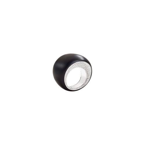 Accedi al prodotto correlato Vhernier ANELLO PIROUETTE IN ORO BIANCO CON DIAMANTI E GIAIETTO - PG0623A0350