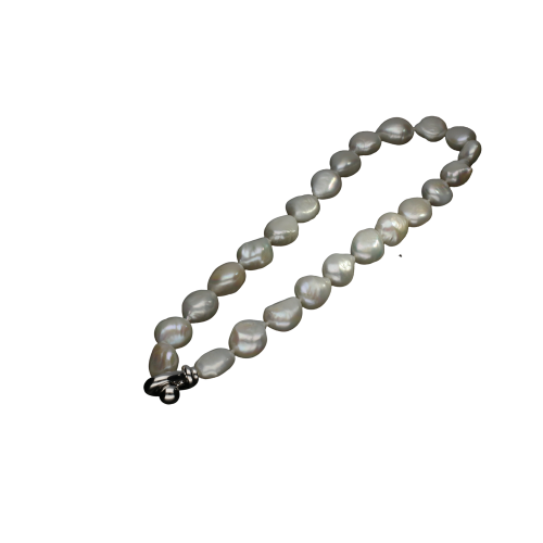 Accedi alla scheda di Bartorelli Italian Jewels BRACCIALE CON PERLE BIANCHE BAROCCHE E CHIUSURA IN ORO BIANCO - BAC035