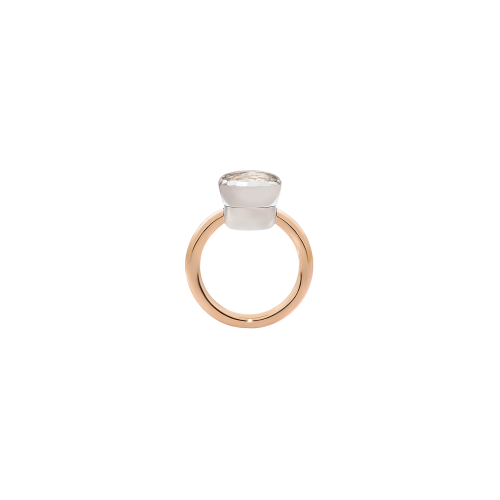 Accedi alla scheda di Pomellato ANELLO NUDO - ANELLO IN ORO ROSA CON CASTONE IN ORO BIANCO E TOPAZIO BIANCO SFACCETTATO - A.A110/O6/TB - PAA1100O6000000TB