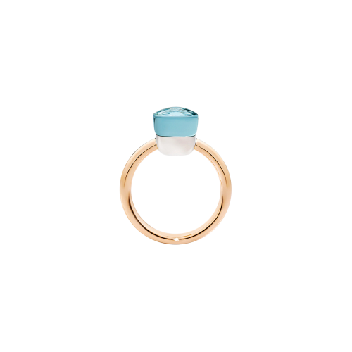 Accedi alla scheda di Pomellato ANELLO NUDO - ANELLO NUDO PETIT IN ORO ROSA CON CASTONE IN ORO BIANCO E TOPAZIO AZZURRO SFACCETTATO - A.B403/O6/OY - PAB4030O6000000OY