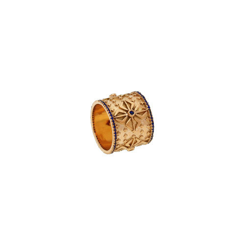 Accedi alla scheda di Bartorelli Italian Jewels ANELLO IN ORO ROSA 9 CARATI CON ZAFFIRI BLU - ARAN23