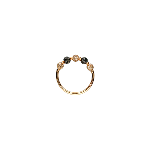 Accedi alla scheda di Bartorelli Italian Jewels ANELLO IN ORO ROSA CON DIAMANTI NERI E BROWN - BAAN94