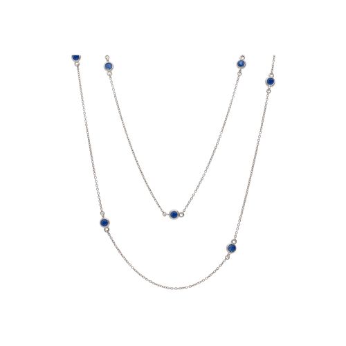 Accedi alla scheda di Bartorelli Italian Jewels COLLANA LUNGA IN ORO BIANCO CON ZAFFIRI BLU - C053/2-ZB
