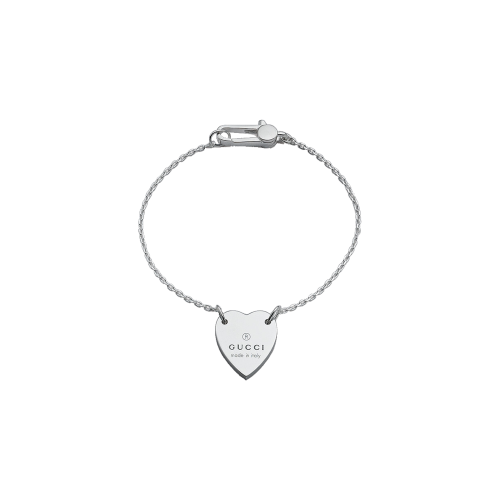 Accedi alla scheda di Gucci BRACCIALE TRADEMARK CON CUORE IN ARGENTO - YBA2235130010