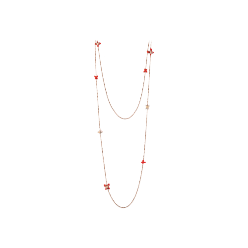 Accedi alla scheda di Mimi COLLANA LUNGA FREEVOLA IN ORO GIALLO CON CORALLO E  TURCHESE - CXM245R8P81